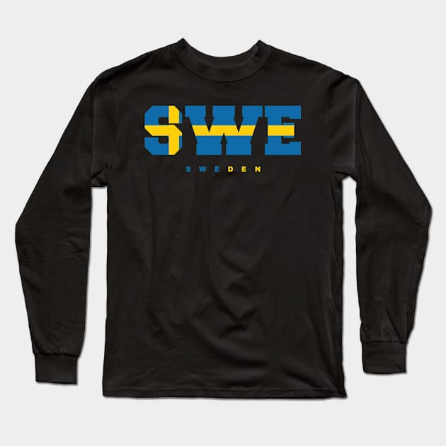 Sweden Long Sleeve T-Shirt by BAOM_OMBA